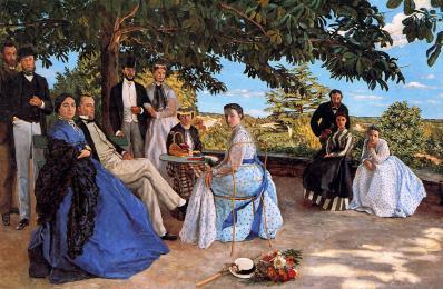 Jean-Frédéric Bazille "Réunion de famille, 1867, Musée d'Orsay, paris